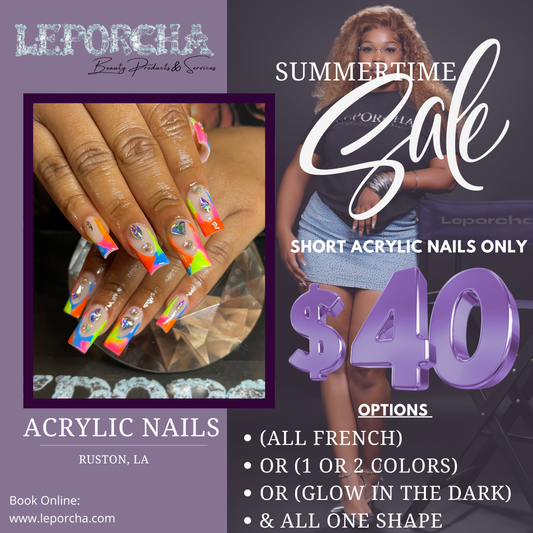 Summertime Sale Limited Time Only - 40$ Acrylic Set (short)